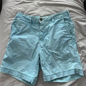 American Eagle Outfitters Light Blue Men’s Flat Front Chino Shorts